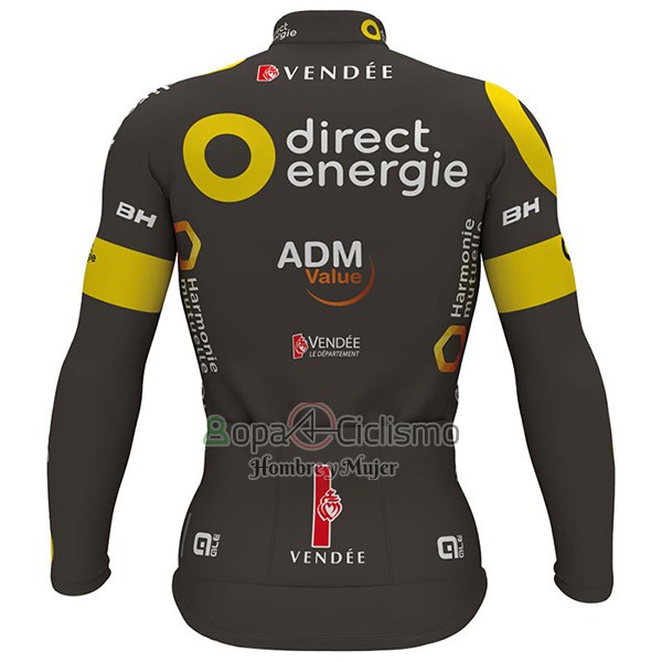 Direct Energie Ropa Ciclismo Culotte Largo 2017 Hombre Mangas Largas Vede Militare